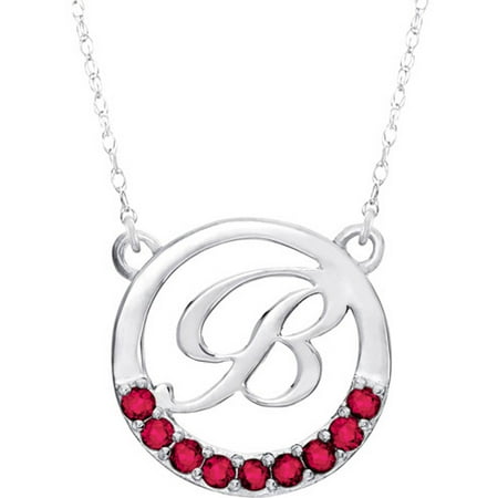 Personalized Keepsake Circle Initial Pendant