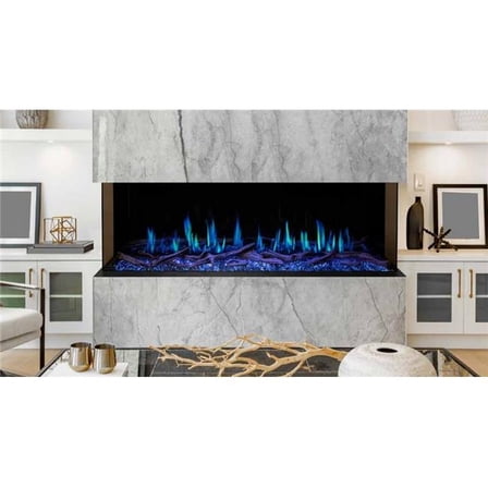 Modern Flames OR100-MULTI 100 in. Orion Multi Heliovision Multi-Sided Electric Fireplace