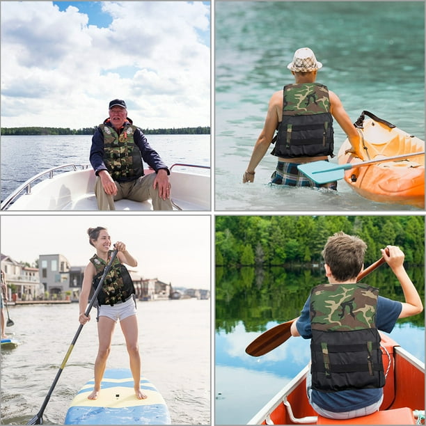 Camouflage Drifting Life Jacket Water Sport Safety Buoyancy Life Vest