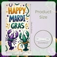 thumbnail image 2 of Purple Green Gold Mardi Gras Banner Festive Design Carnival Backdrop Crawfish Pattern Beaded Decoration Mardi Gras Party Display for Mardi Gras Party Carnival Celebration Festive Parade, 2 of 9