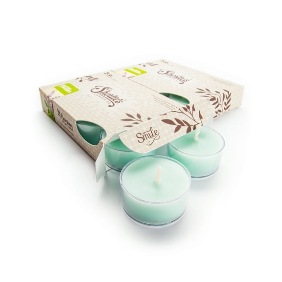 Iced Mint Lavender Tealight Candles Multi Pack - 12 Mint Premium Scented Tea Lights - Shortie's Candle Company