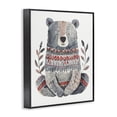 thumbnail image 3 of Stupell Industries Bohemian Scandinavian Style Bear Black Framed Giclee Art, 11 x 14, by LSR Design Studio, 3 of 8