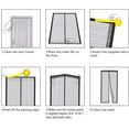 Screen Door with 32 Heavy Duty Mesh Curtain, Fits