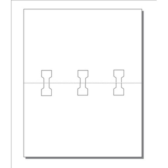 Rotary File Cards (5" x 4"), 2-UP on 8" x 10" White Cvr - 250 Sheets (500 Cards)