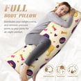 thumbnail image 4 of Body Pillow Cover - Soft Body Pillow Pillowcase, Cute Poodle Dog Funny Bones Breathable Long Body Pillow Case Cover with Invisible Zipper 20x60in, 4 of 5
