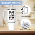 thumbnail image 4 of Best Wife Ever Gifts Tumbler 40oz-Gifts for Wife from Husband-Birthday Christmas Gifts for her-Wife Tumbler Cup with Handle-Wife Gift-Women Gift, 4 of 6