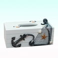 thumbnail image 3 of 1PC Mediterranean Decorative Tissue Box Wooden Crafts Storage Box Home Desktop Decoration (Iron Anchor Pull Net), 3 of 5