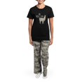 thumbnail image 4 of CafePress - No Prob Llama Women's Dark Pajamas - Women's Short Sleeve Print T-Shirt and Pants Dark Cotton Pajama Set, 4 of 7