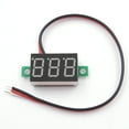 thumbnail image 3 of (5 Pack) JacobsParts DC 0-30V 3-Wire Voltmeter 3-Digit LED Display Panel Volt Meter Digital Voltage Tester (Blue), 3 of 5