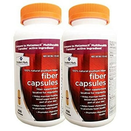 Member's Mark Fiber Capsules Therapy for Regularity/Fiber Supplement - 800 Count