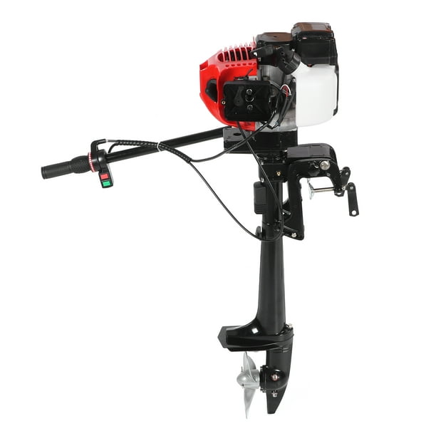 3.6Hp Outboard Motor, 2 Stroke 3.6Hp Outboard Motor For Inflatable Boats  Fishing Boats Sailing Boats And Yachts For Freshwater And Salt Water 