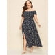 thumbnail image 5 of Floerns Vestido largo acampanado con hombros descubiertos y estampado floral bohemio para mujer Zhivalor WMZL-2057-2, 5 of 6