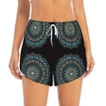 thumbnail image 2 of Daiia Mandala Pattern Women's 2 in 1 Running Shorts - Lightweight Athletic Workout Gym Yoga Shorts Liner with Phone Pockets-X-Large, 2 of 7