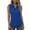 Blue&12^0402D, variant on Summer Tank Tops for Women Collared Quarter Zip Womens Sleeveless Tops Wide Strap Dressy Outdoor Women's Tunic Top XXL