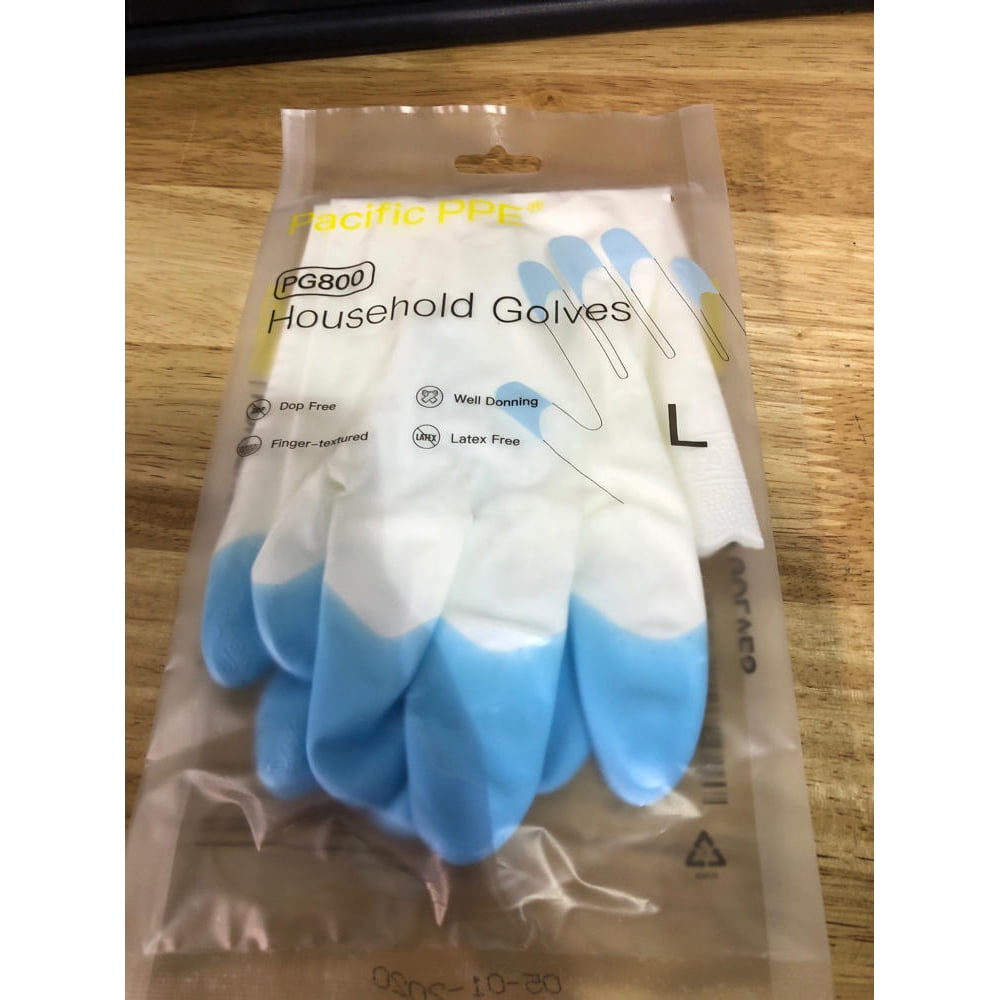 Pacific PPE Cleaning Glove Reusable Household Dishwashing GlovesLatex