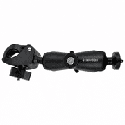 QIBRADOX Heavy Duty Super Clamp Mount with Adjustable Articulating Arm, Multi-Angle Desk and Pole Clamp Bracket for Cameras, Lights, Monitors and Outdoor Equipment