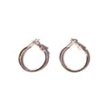 thumbnail image 2 of Small Rose Gold Hoop Earrings 1 inch Hoop Earrings Simple Thin Hoops, 2 of 2