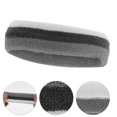 thumbnail image 3 of Unique Bargains 1 Set Breathable Headband with Wristband Sweat Headband for Sport White Gray, 3 of 6