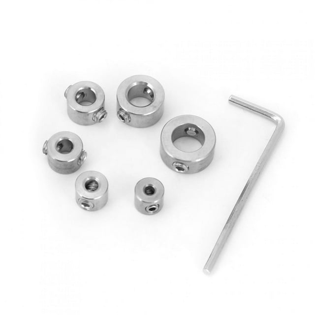 Juego de 6 brocas de tope de profundidad de acero inoxidable de 3 a 10 mm, anillo de límite de perforación