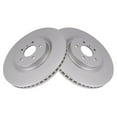 thumbnail image 2 of TRQ Front Brake Rotors Set Vented Premium G-Coated Fits Select 2009-2013 INFINITI FX50 2008-2013 G37 2011-2013 M37 M56 2014-2019 Q50 Q60 Q70 2015-2019 Q70L 2014 QX70 2009-2019 Nissan 370Z, 2 of 6