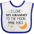 thumbnail image 3 of Inktastic I Love My Grammy to the Moon and Back Boys or Girls Baby Bib, 3 of 4