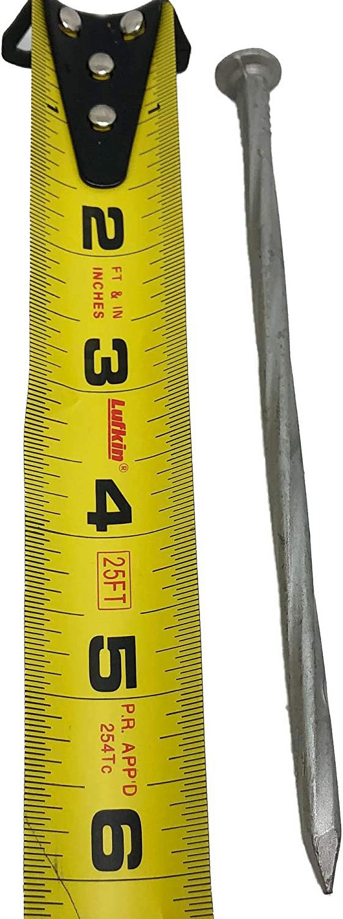 6-Inch Landscape Stakes, Spiral Galvanized Landscape Spikes, Garden Nails for Artificial Turf, Paver-Lawn Edging. Large nails that are rust resistant great for carpentry, anchoring spikes 25