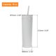 thumbnail image 2 of Vaso delgado Unique Bargains con tapas y pajitas 16Oz mate Gris Reutilizable Acrílico doble pared Plástico, 2 of 6