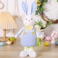 thumbnail image 1 of yulier Easter Bunny Plush, 15.7" Cute Rabbit Stuffed Animals Doll, Easter Gifts, Blue, 1 of 3