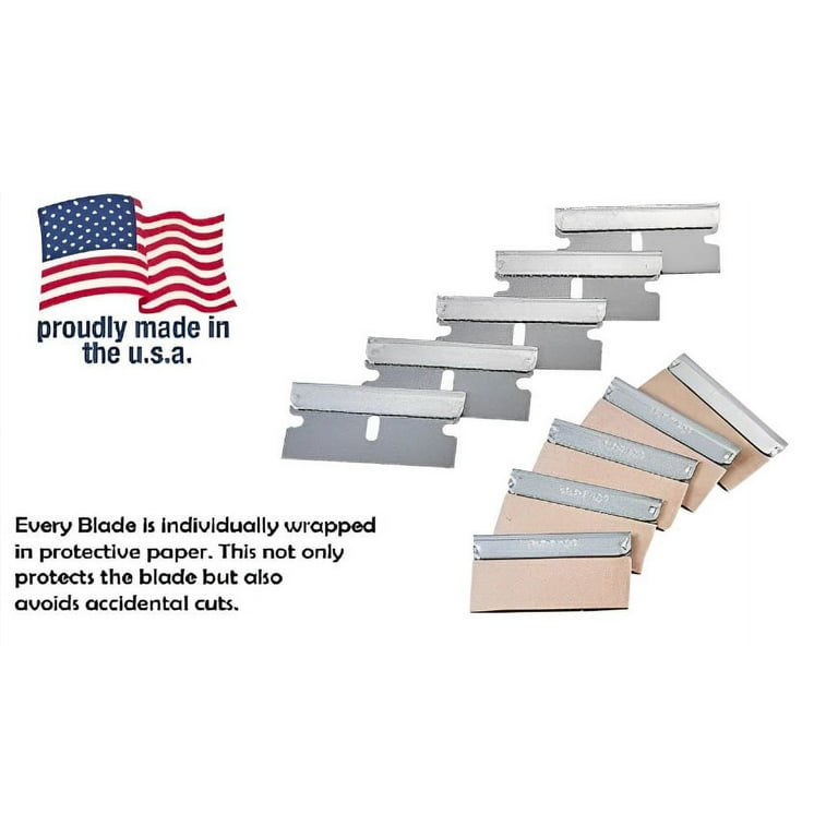 Fitall - 20 Pack Razor Blades-replacement Razor Blades Single Edge (20 Pack Single Edge Razor Blades) Made in USA