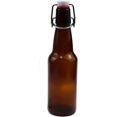 thumbnail image 5 of 1 Gallon (128 oz) Amber Glass Jug With 38mm Cap with Pack of 6 Amber 16-20oz Growlers with Flip Top Airtight Silicone Seal For Beverages, Oil, Vinegar, Kombucha, Beer, Water, Soda, Kefir, 5 of 7