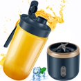 thumbnail image 2 of MesaSe Mini Juice Blender 400ml Portable Blender Six Blade Juice Mixer Blender Smoothie Blender for Travel Juice Blue, 2 of 8