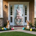 thumbnail image 2 of B Spring Festival Door Curtain Hanging Decor With Bunny And Egg Pattern Polyester Fabric For Holiday Party Background 70.87 Inches High, 2 of 7