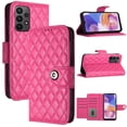 thumbnail image 5 of Elegant PU Leather Wallet Case for Samsung Galaxy A53 5G with Wrist Strap, Women Girls Shockproof Kickstand Magnetic Closure Card Slots Rugged Phone Case Cover for Samsung Galaxy A53 5G, Rose, 5 of 6