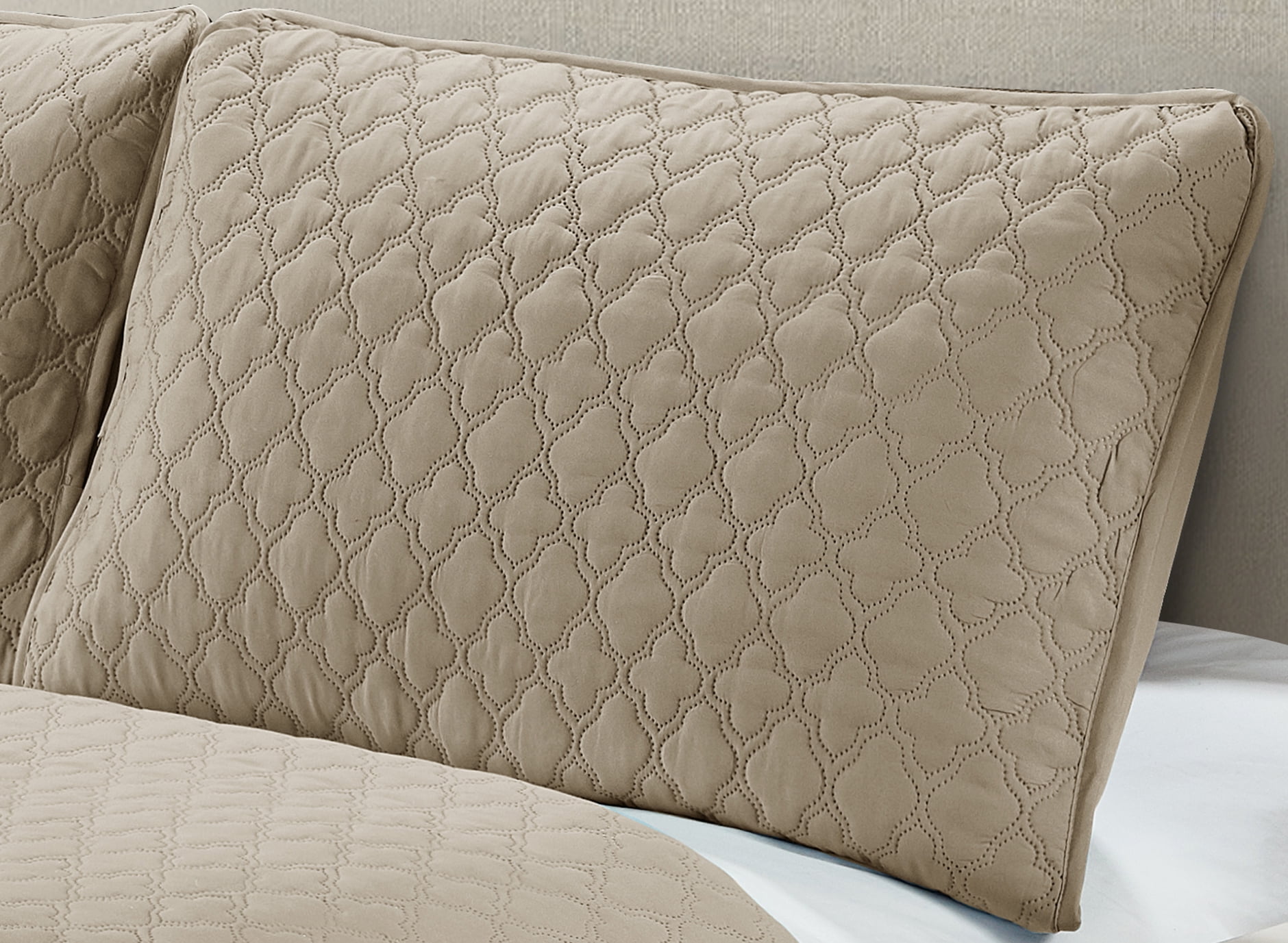 Harper Lane Bodie Tile Stitch 3-piece Quilt Set Taupe Twin/Twin-XL