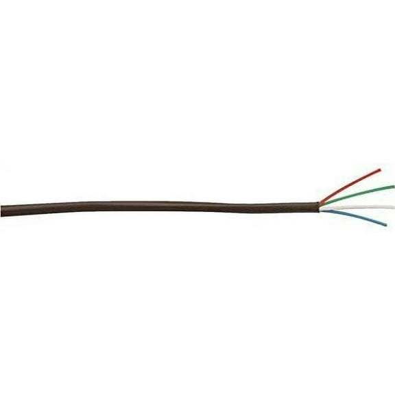 Coleman Cable Thermostat Wire 55304-04-07 - 18/4 Vinyl, Solid Conductor - 250 Ft, Brown