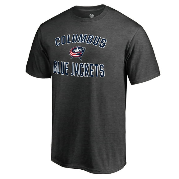 Men's Heathered Gray Columbus Blue Jackets Victory Arch T-Shirt