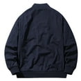 thumbnail image 3 of GA WEIHUA Fall Deals, Men's Military Lightweight Jacket Vintage Baseball Bomber Jackets Coat Sportwear Zipper Windbreaker with Multi Pockets(Blue,XL), 3 of 3