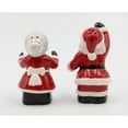thumbnail image 4 of Ceramic Kissing Santa Mrs Claus Salt and Pepper Shakers Gift Set, 4 of 5