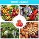 thumbnail image 5 of Paquete de 100 bolsas de malla reutilizables para productos, 35cm/14 pulgadas, bolsas de almacenamiento lavables reutilizables para frutas frescas, verduras, mariscos, blancas, 5 of 5