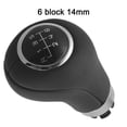 thumbnail image 2 of 6 Speed Manual Gear Shift Knob Black Pu Leather For Mercedes-Benz W203 Facelift W204 X204 W212 A207 Car Interior Parts, 2 of 9