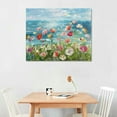 thumbnail image 2 of Nawypu  Beach Colorful Flower Canvas Paintings Poppies Wall Art Pictures Bloosom Floral Framed Artwork Prints Modern Landscape for Living Room Bedroom Kitchen Office Home Decor, 2 of 6