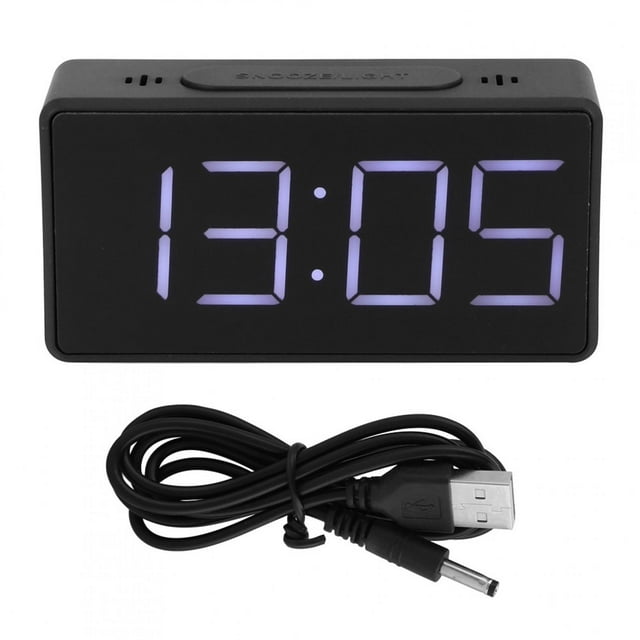 Reloj despertador Jadeshay electrónico LED color Negro