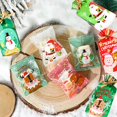 thumbnail image 4 of Bolsas para galletas navideñas Gardenne, bolsas para dulces de muñeco de nieve, paquete de recuerdo de fiesta de dulces navideños, golosinas de EVA de grado alimenticio, varios diseños, paquete de, 4 of 8