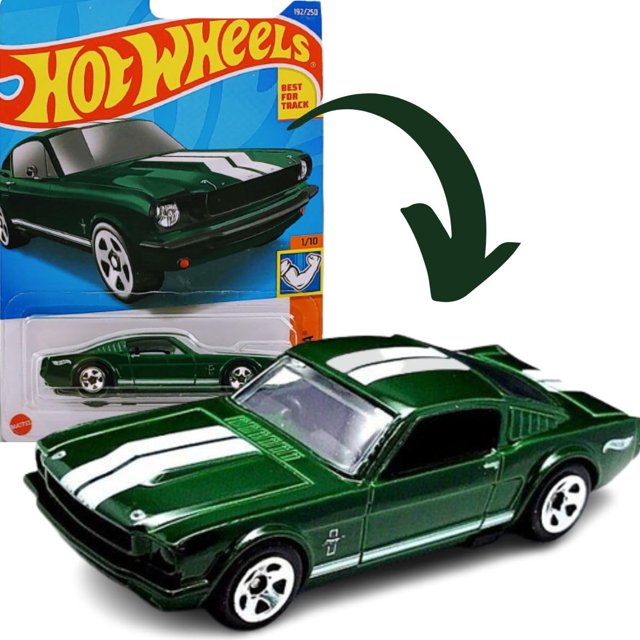 Juguete coleccionable Hot Wheels 65 Mustang 2+2 Fastback 1:64
