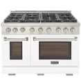 thumbnail image 3 of Professional 48-in Propane Gas Range in White with True Simmer Burners, 3 of 13