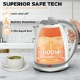 thumbnail image 5 of PANCERKA Electric Kettle, 1.8L Tea Kettle for Coffee or Tea, Fast Boiling, Auto Shut-off, White, 5 of 11