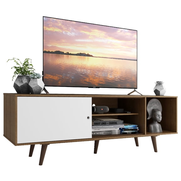 Mueble Mesa para TV Rack Madesa Dubai 65'' Marrón/Blanco
