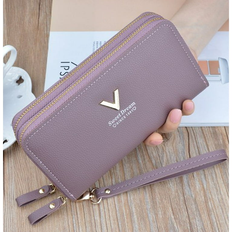 Wallet for Women, Waterproof Large Capacity Leather Card Case