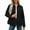 Black 2, variant on Quilted Jackets for Women Zip Up Lapel Patchwork Outerwear Trendy Lightweight Padded Puffer Jacket