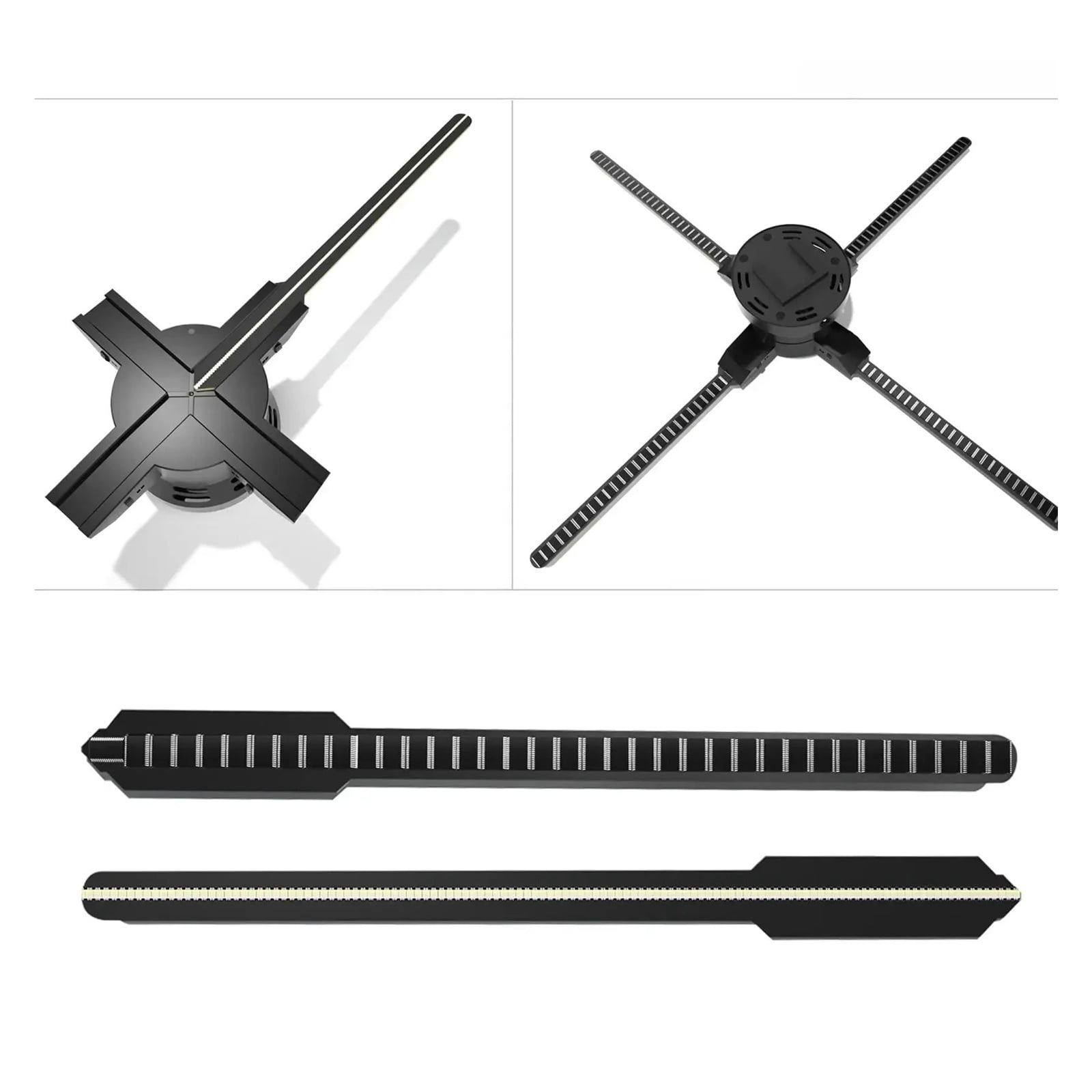 80 Cm High Resolution 4 Blade 3d Wifi Hologram Led Fan Holographic Display Advertising